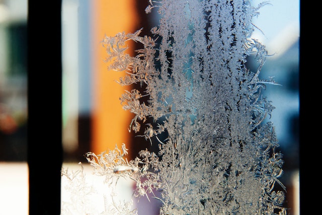 frost on inside of windows